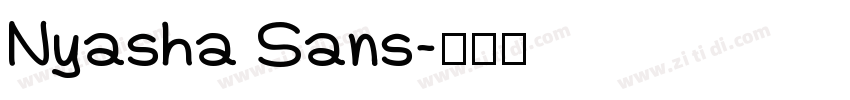 Nyasha Sans字体转换